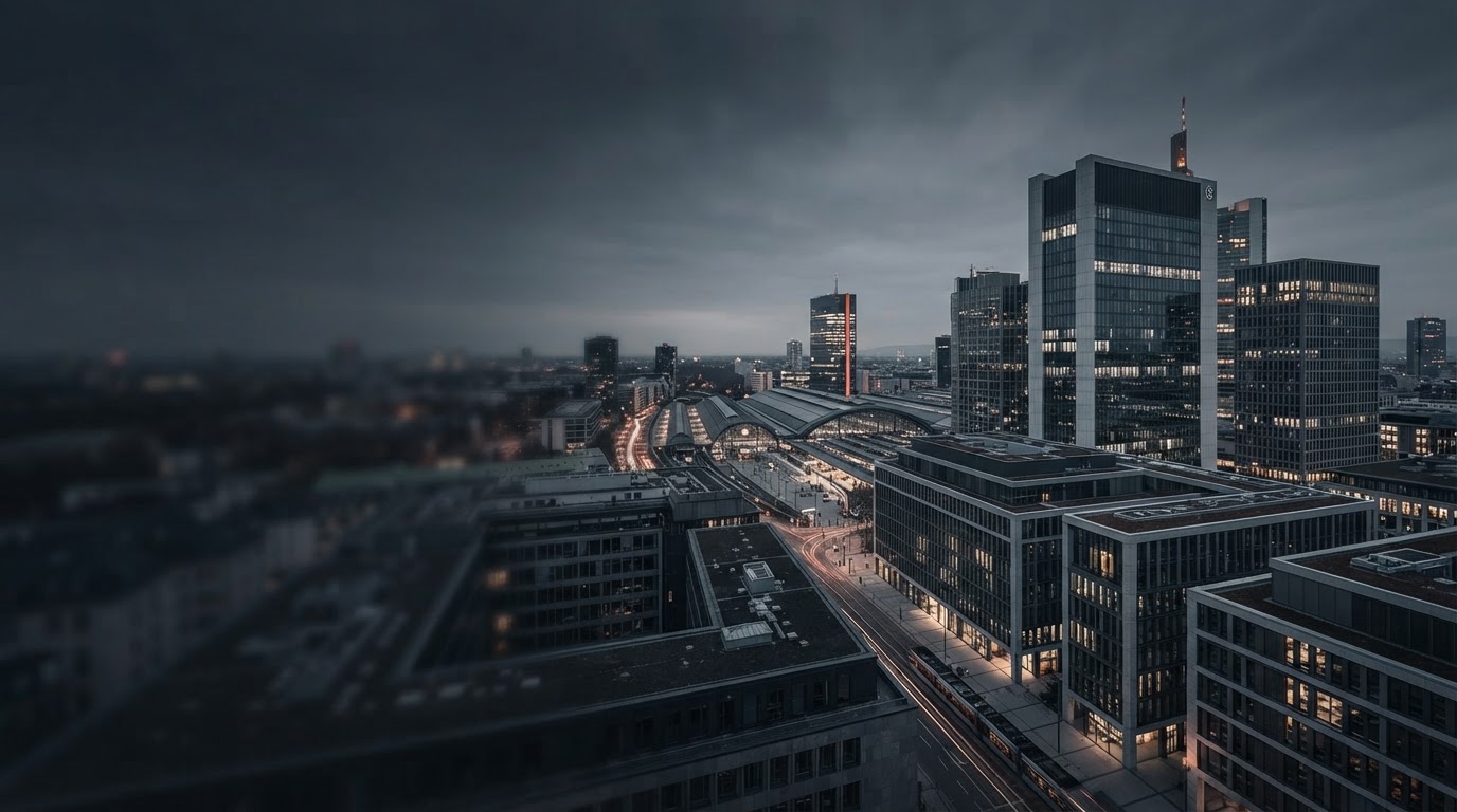 PepsignalTRX Datenvisualisierung mit vernetzten Knotenpunkten auf dunklem Grund